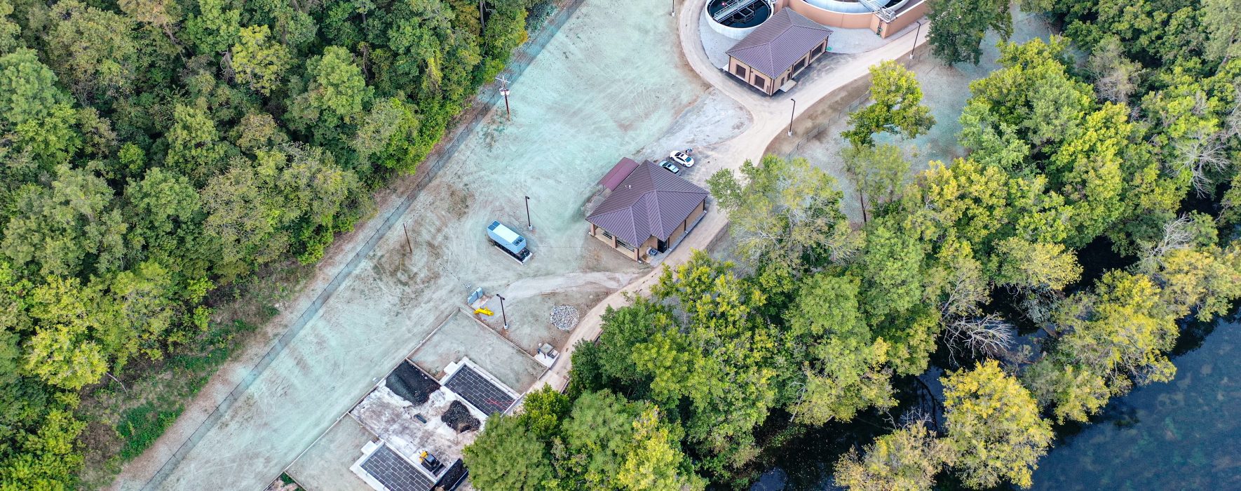 Bull Shoals treatment plant aerial photo